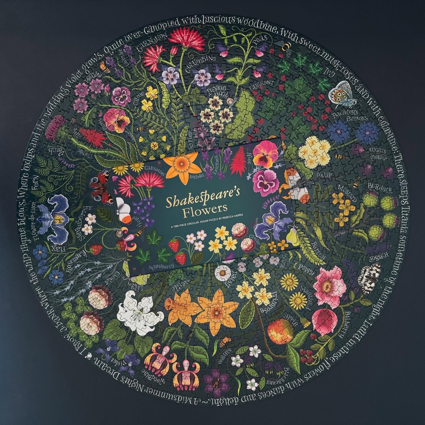 Shakespeare's Flowers - 1000 bitar cirkelpussel