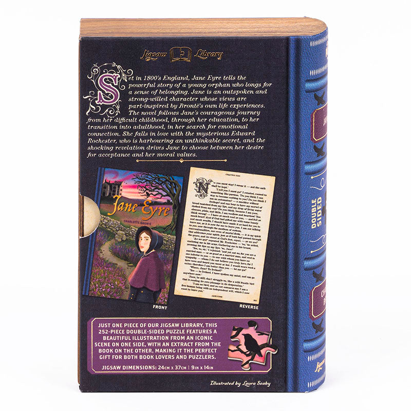 Bokpussel Jane Eyre - dubbelsidigt pussel 252 bitar