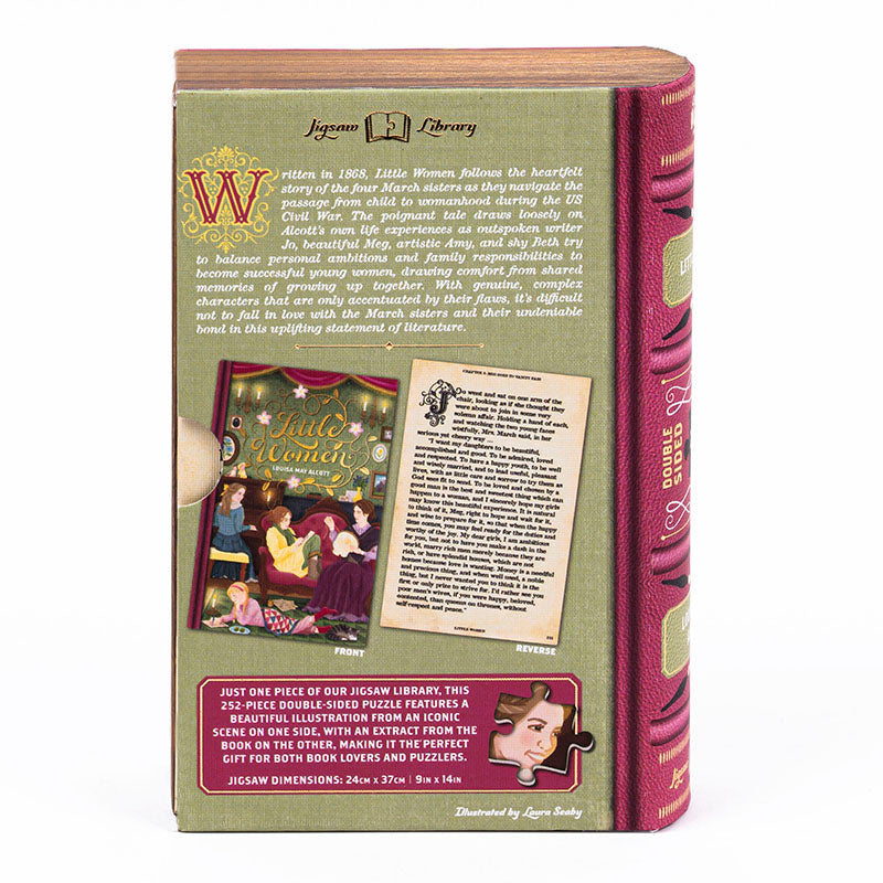 Bokpussel Little Women - dubbelsidigt pussel 252 bitar