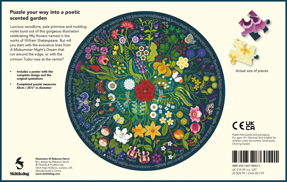 Shakespeare's Flowers - 1000 bitar cirkelpussel