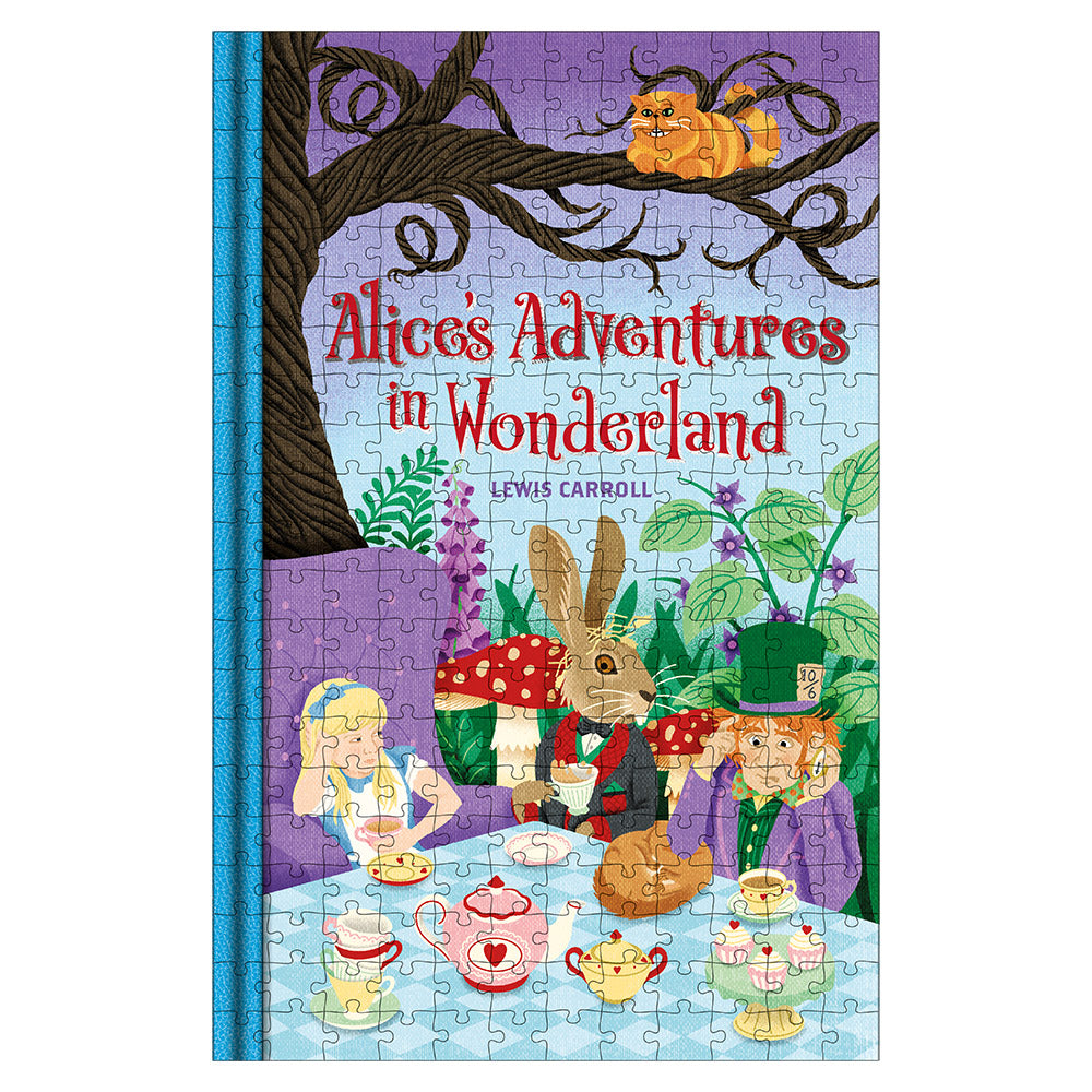 Bokpussel Alice in Wonderland - dubbelsidigt pussel 252 bitar