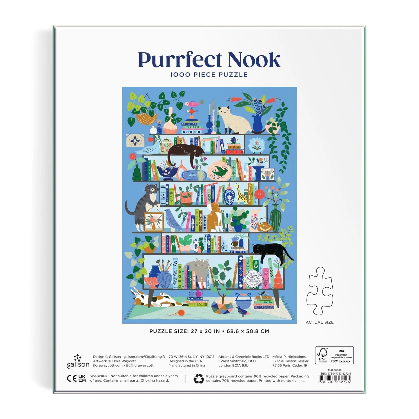 Purrfect Nook kattpussel - 1000 bitar