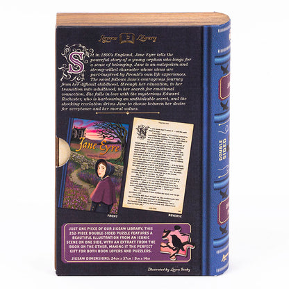 Bokpussel Jane Eyre - dubbelsidigt pussel 252 bitar