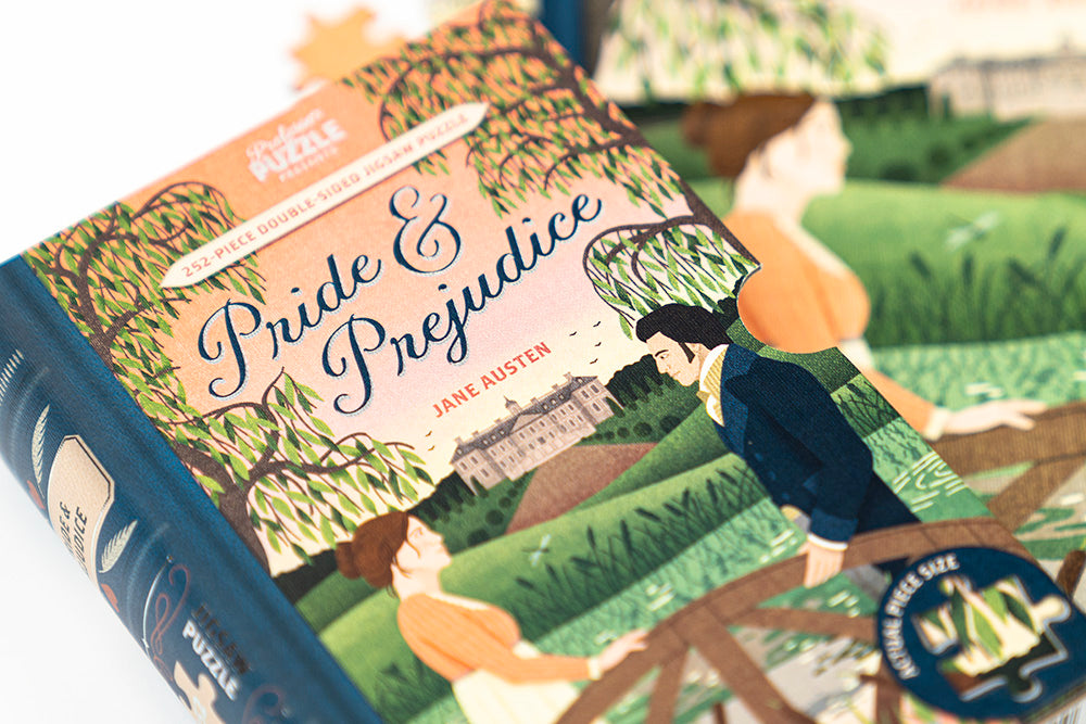 Bokpussel Pride & Prejudice - dubbelsidigt pussel 252 bitar