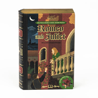 Bokpussel Romeo & Juliet - dubbelsidigt pussel 252 bitar