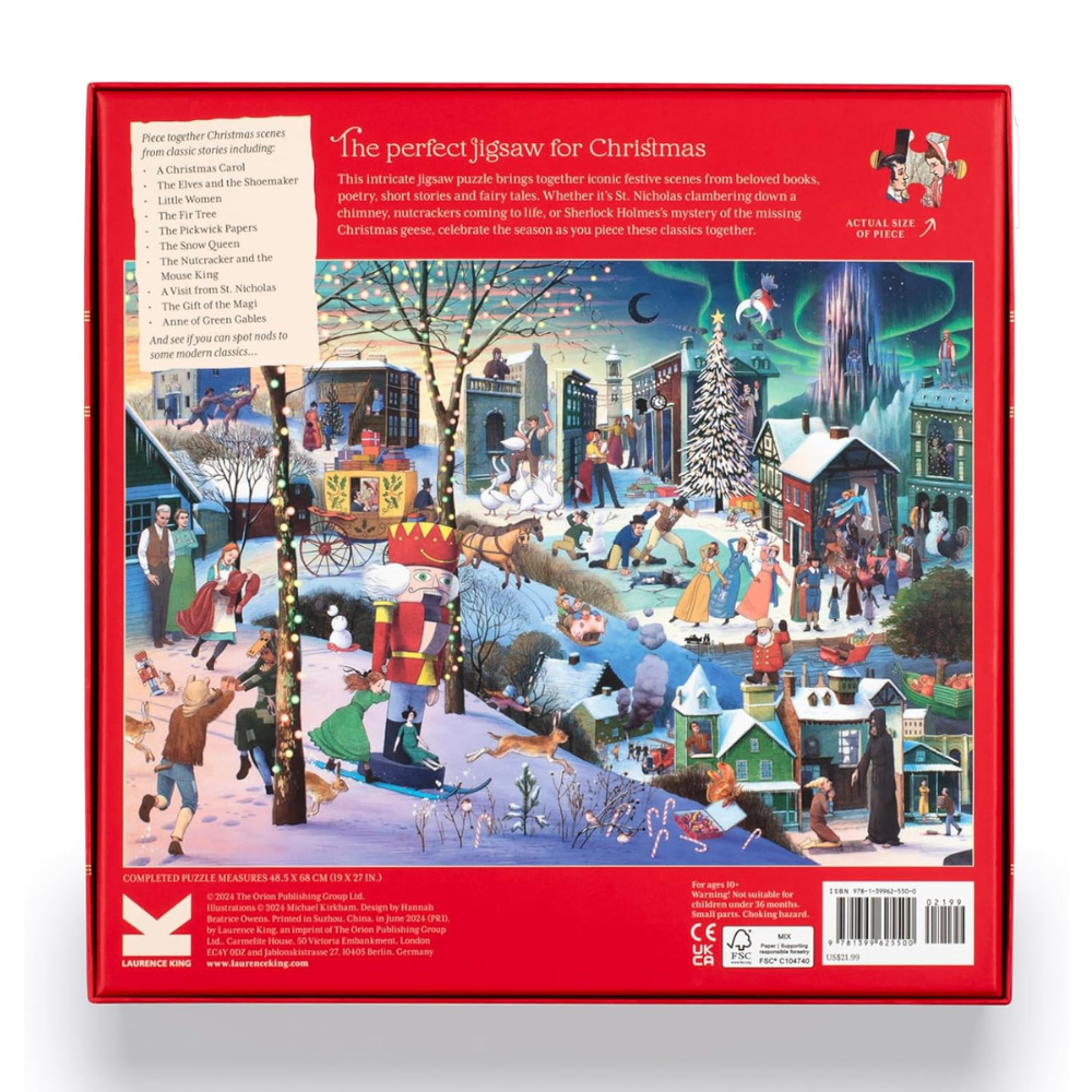 A Book Lover's Christmas Pussel 1000-bitars