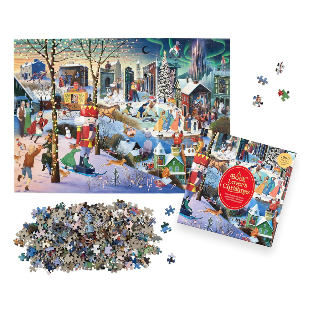 A Book Lover's Christmas Pussel 1000-bitars